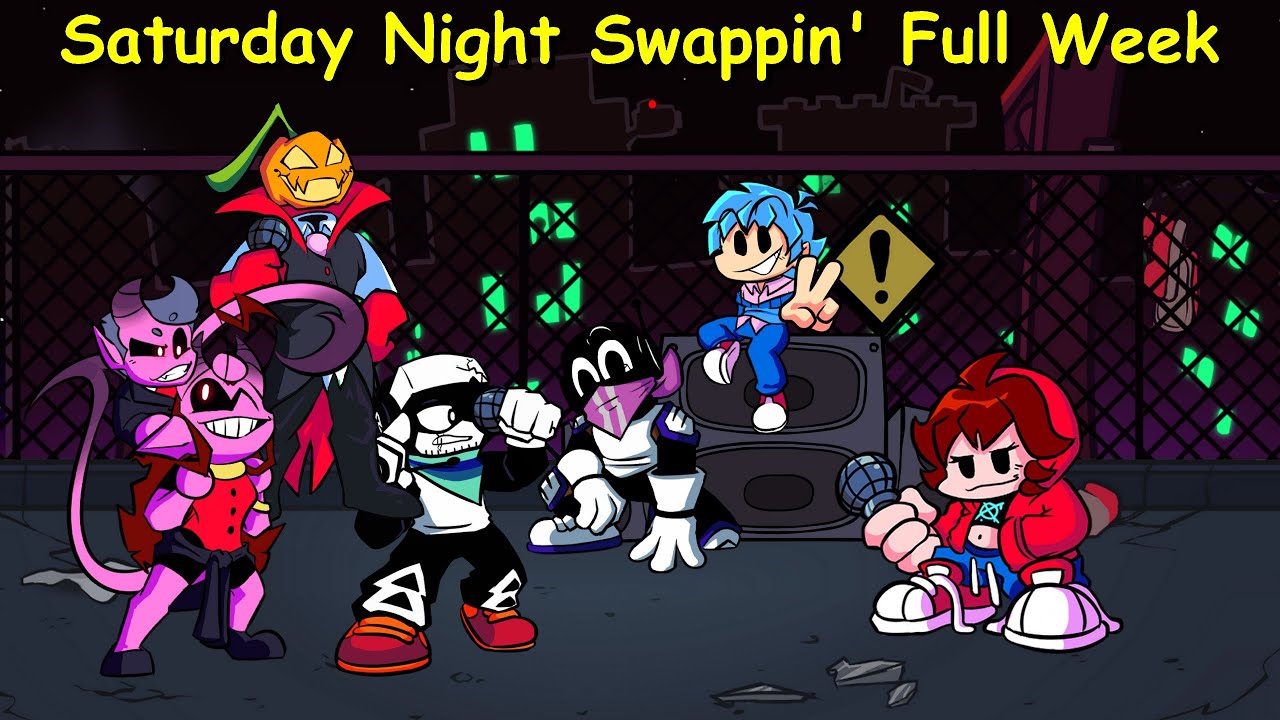 Saturday s night. Saturday Night game. Saturday Night Swappin' Wiki. Saturday Night Swappin' Official Art. Saturday Night Swapping FNF.
