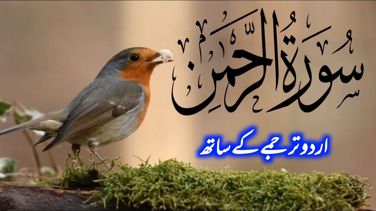 Sureh Rahman Full With Urdu Translation | Qari Al Sheikh Abdul Basit | Beautiful Recitation