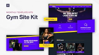 New Elementor Gym Template Kit: Build a Beautiful Fitness Website