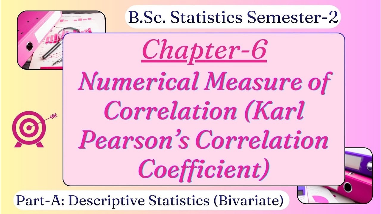 Karl Pearson's Correlation Coefficient - YouTube