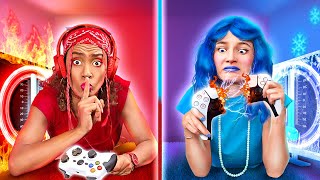 ホットVSコールドゲーマー - ビデオゲームで人気者になる方法｜リアルライフVSビデオゲーム by La La Life screenshot 2
