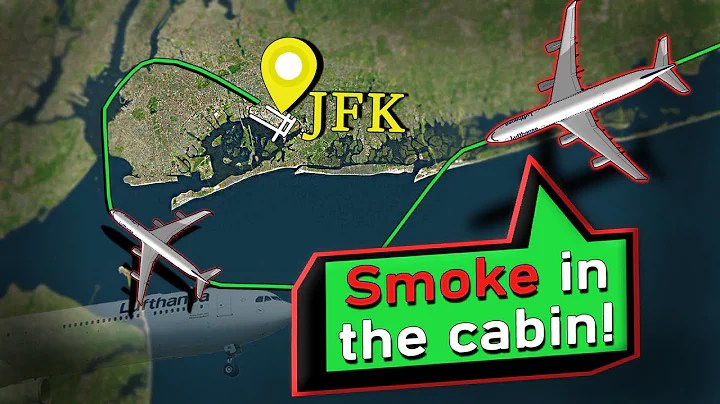 SMOKE ONBOARD Lufthansa A340 | Priority Landing at JFK