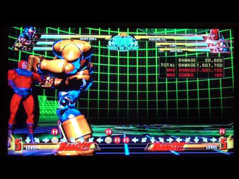 Training Tri-jump Magneto Marvel vs Capcom 3