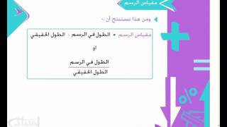 شرح درس مقياس الرسم اول متوسط