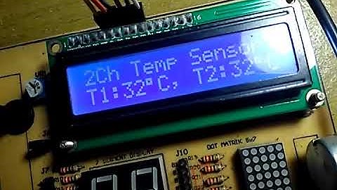 Project II  - 14. Accessing 2 Temperature Sensor of LM35 and DS1820 with Arduino