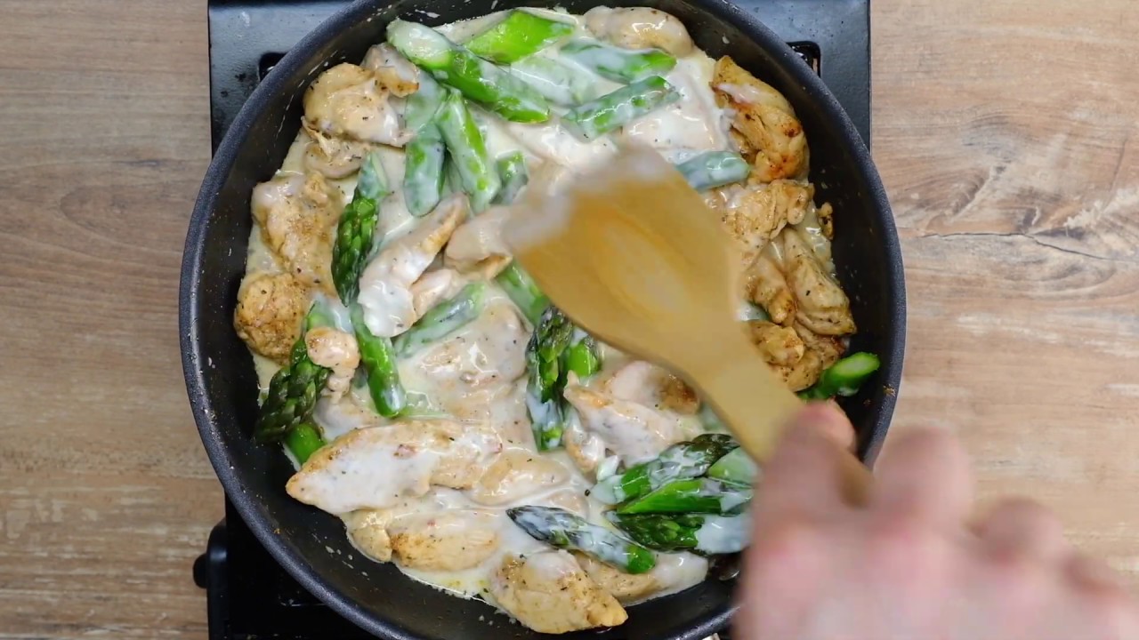 Asparagus Chicken Alfredo Recipe Creamy Low Carb Indulgence YouTube