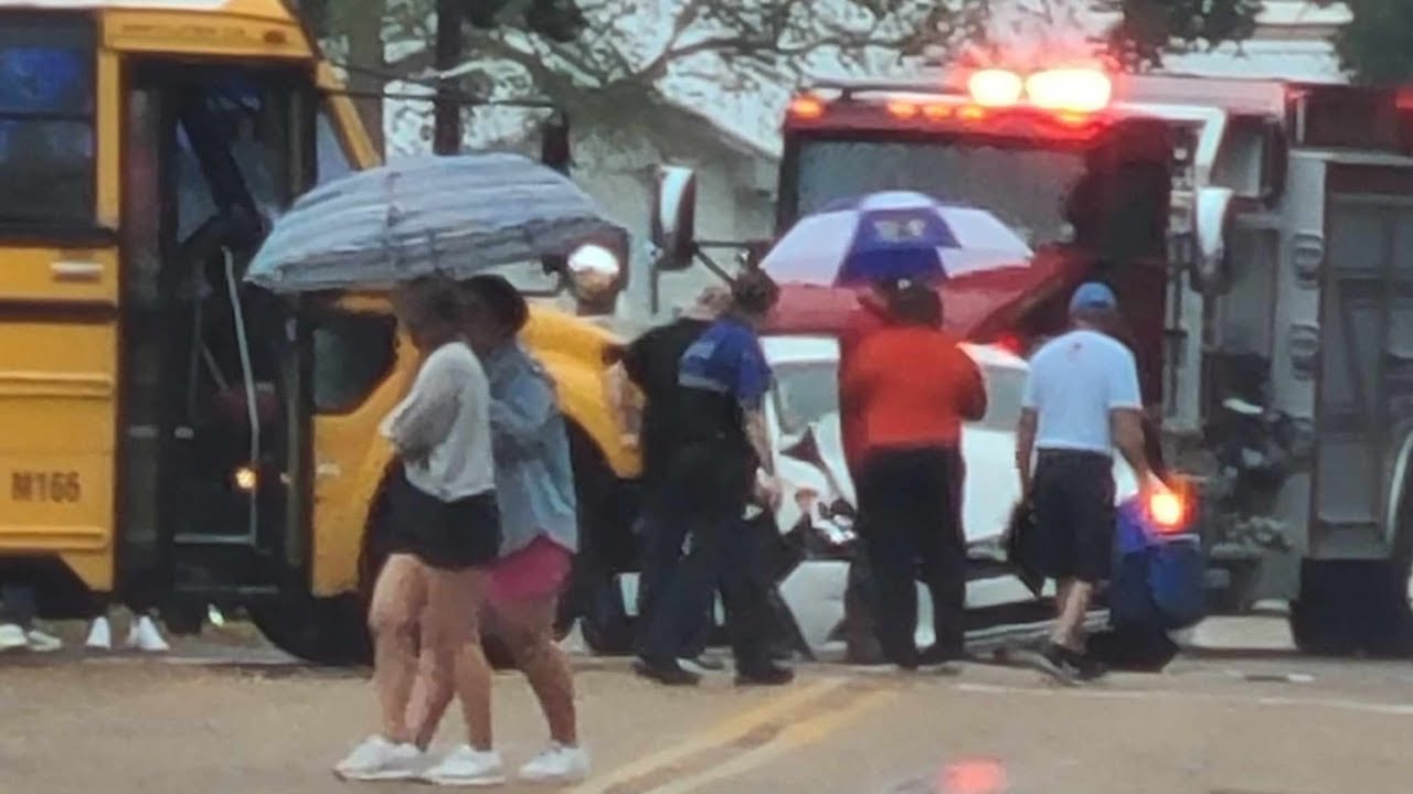 School bus and car collide in Erath; no students seriously injured ...