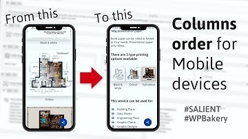 WordPress Salient (WPBakery) Column Order for Mobile Devices