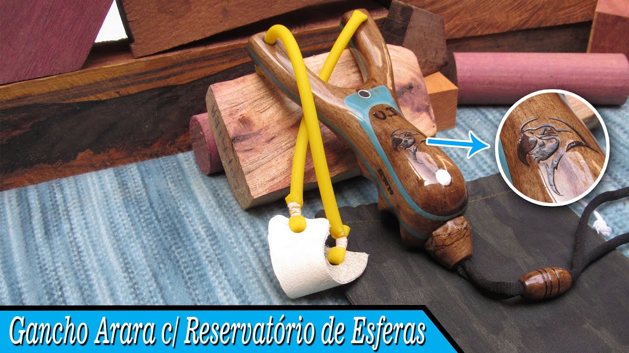 Passo a Passo | Cabo de Estilingue com Reservatório para Esferas Baladeira / Bodoque / Seta