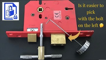 (214) Union 5 lever Mortice lock picked with bolt on right hand side, is it easier the other way 🤔