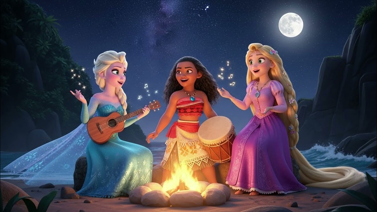 Детская песенка про принцесс Диснея – Веселая дружба Эльзы, Моаны и Рапунцель
