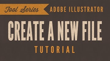 Adobe Illustrator CS6 CC Tutorial *BEGINNER*- How To Create A New File