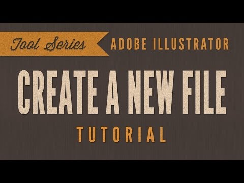Adobe Illustrator CS6 CC Tutorial *BEGINNER*- How To Create A New File