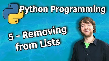 Python Programming 5 - Removing from Lists using List Comprehension