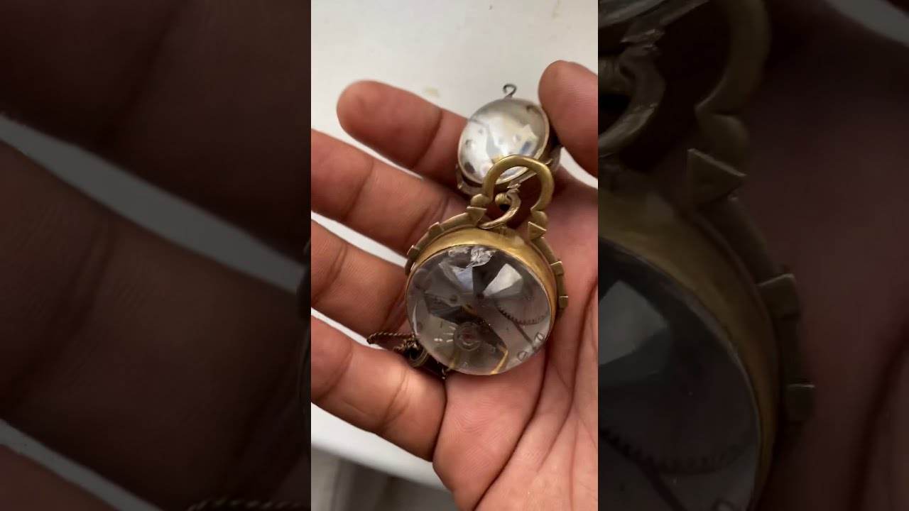 ساعه اثرية للبيع Omega Switzerland 1882 Crystal Ball Clock 1 - YouTube
