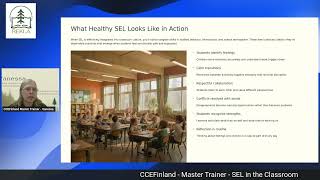 CCEFinland Master Trainer   SEL in the Classroom