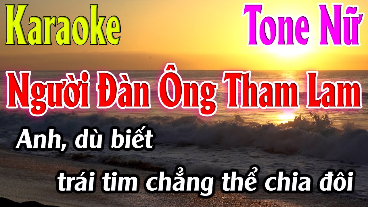Người Đàn Ông Tham Lam Karaoke Tone Nữ ( Dm ) Karaoke Lâm Organ