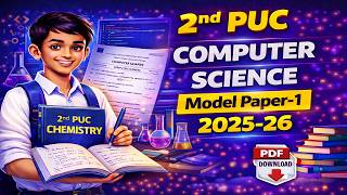 2nd Puc Computer Science Model Paper-1 2025-26