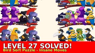 Bird Sort Level 27 Solved! Classic Puzzle Walkthrough | Hardest Bird Sorting Gameplay screenshot 4