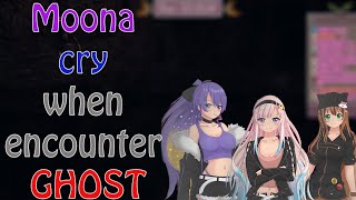 Moona CRY when ENCOUNTER THE GHOST with Risu and Iofi