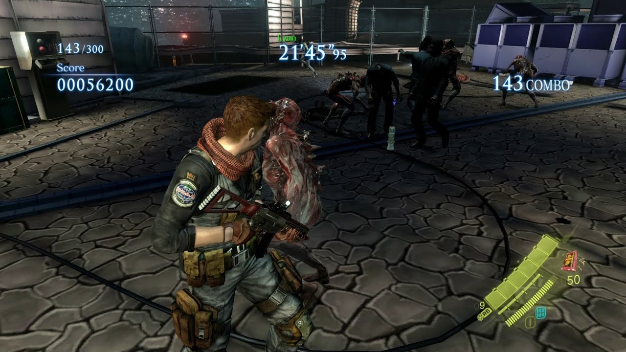 Resident Evil 6 mercenaries no mercy Duo - Rooftop Mission 2730k - Piers & Rebecca