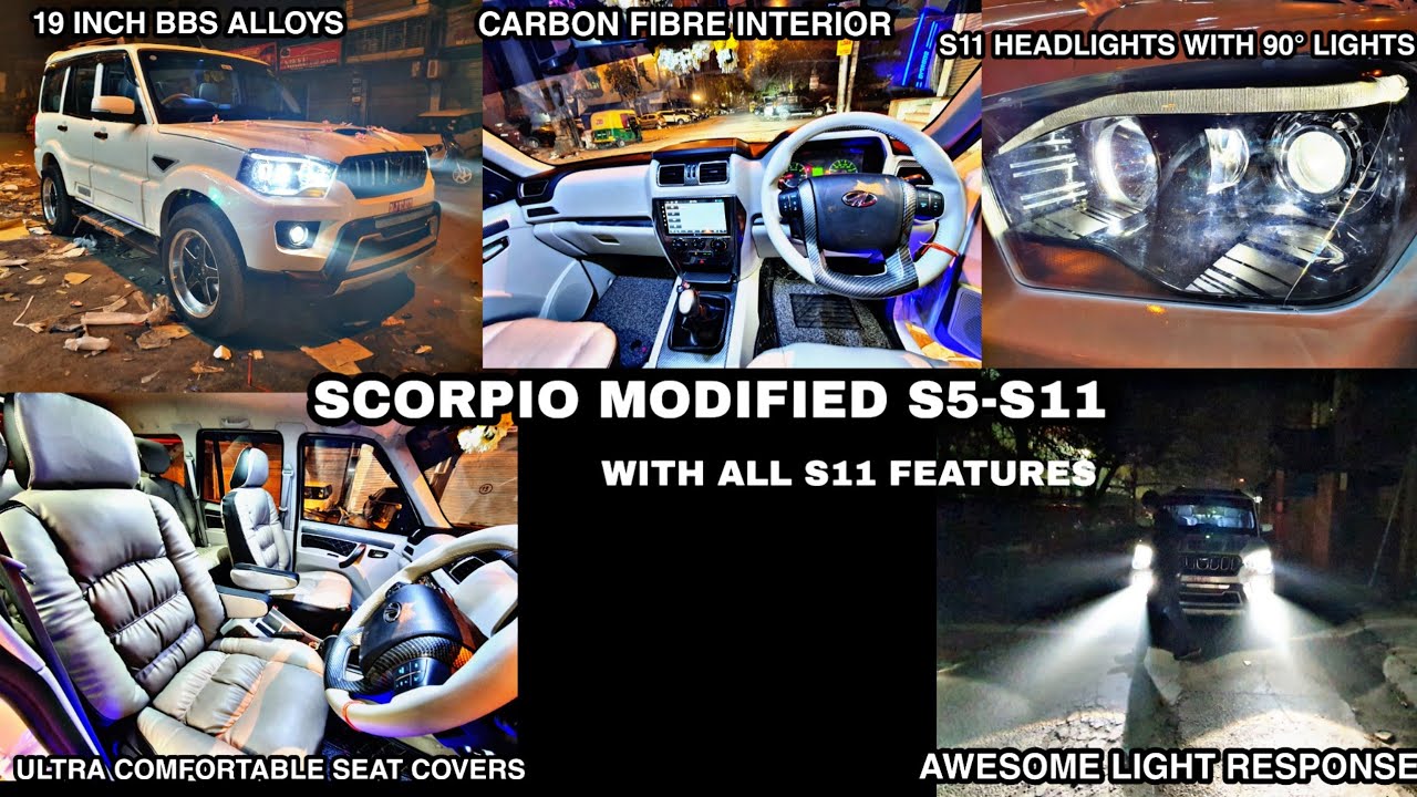 SCORPIO MODIFIED S5-S11 ONLY ONE IN INDIA MODIFIED WITH ALL S11 FEATURES ONLY AT JAI AUTO