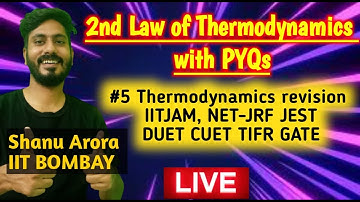 2nd law of thermodynamics part-2 | revision with Shanu Sir | IIT JAM CUET DUET JEST TIFR