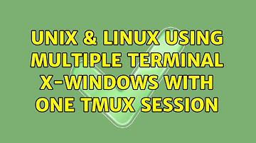 Unix & Linux: Using multiple terminal x-windows with one tmux session (3 Solutions!!)