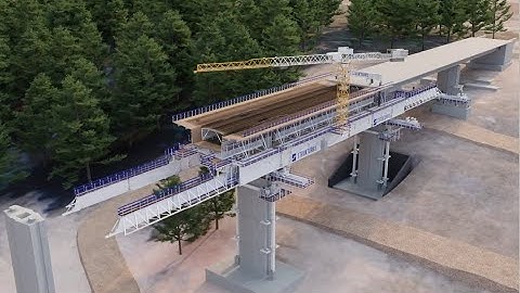 Rail Baltica Neris Bridge Construction Animation