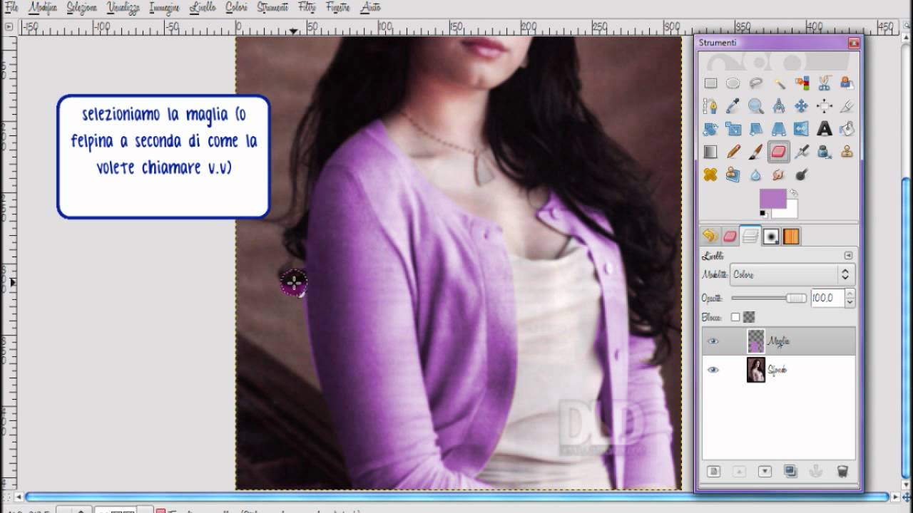 Tutorial Gimp_Come fare un colorize complicato - YouTube