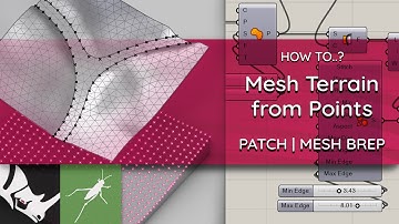 How to..? | #01 Mesh Terrain from Points in Grasshopper || Intermediate (Beginner Friendly)