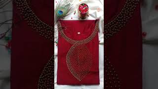 Aari Work Kurti Neck Designs#short#aariwork