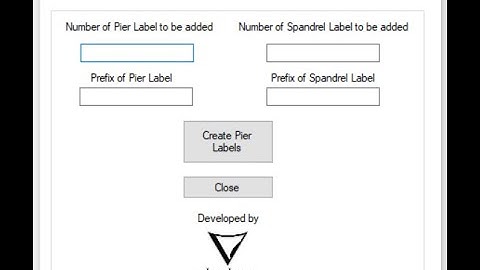 vAddPierandSpandrelLabel ETABS Plugin