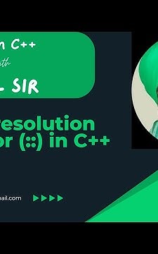 Scope resolution operator (::) in C++ by Satpal Singh Gill - YouTube