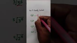 Radical equation how to simplify #maths #mathematics
