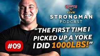 "The first time I picked up a yoke I did 1000 lbs!" Mitchell Hooper | STRONGMAN Podcast | S1 E09