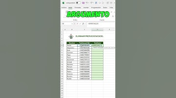 ELIMINAR PREFIJOS DE TELEFONOS en EXCEL #excel