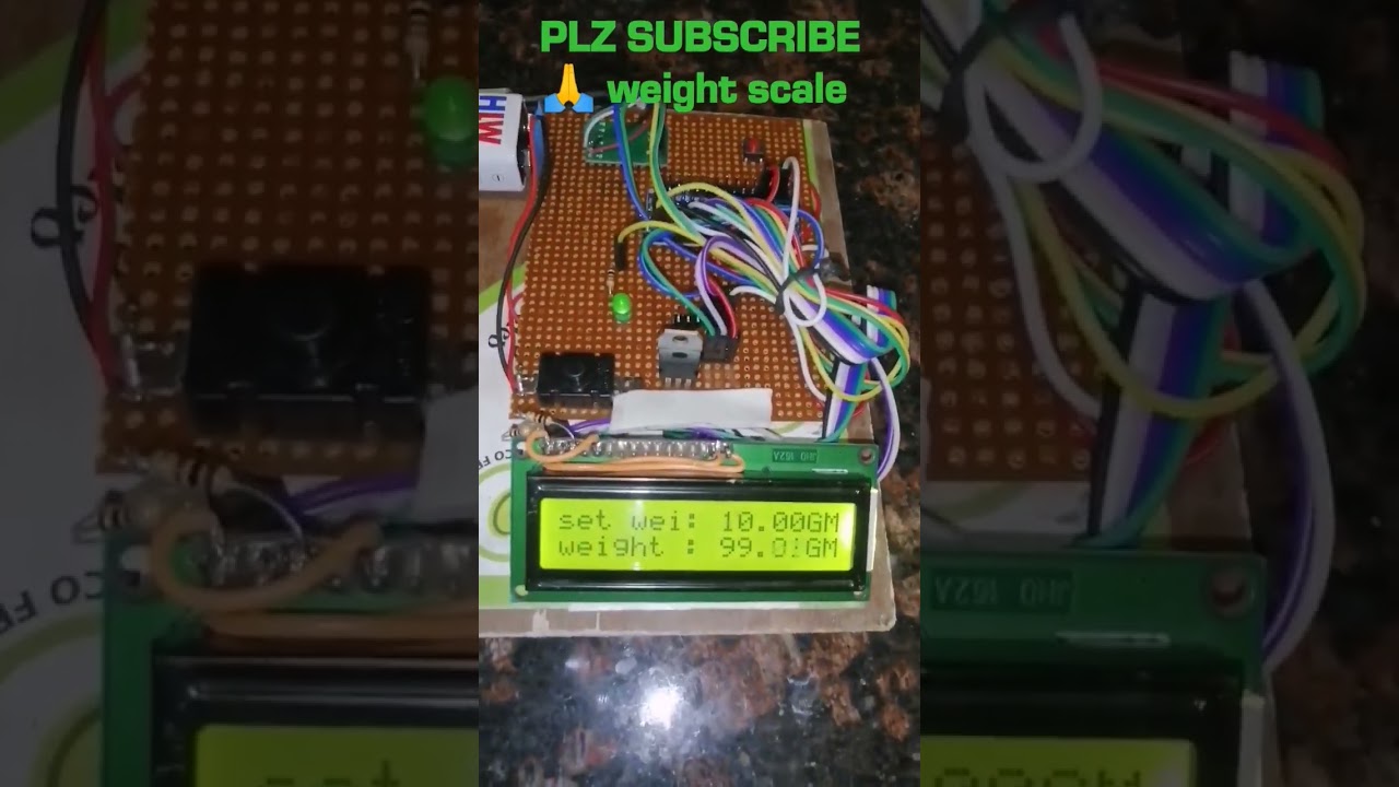 Arduino weight scale||home made scale|make in india scale