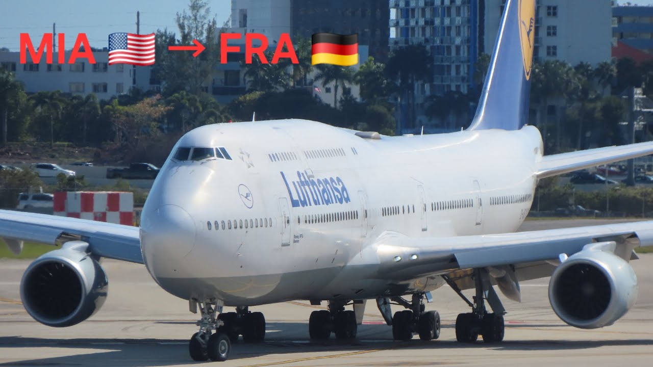 Lufthansa B 747-830 (D-ABYR) landing Frankfurt (FRA)