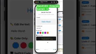Learning SwiftUI by building simple apps