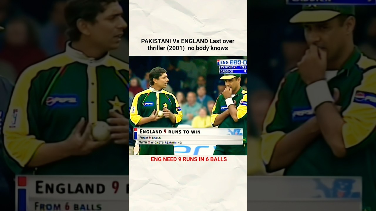 ENG Vs PAK Last Over thriller ODI | ENG Need 9 Runs in 6 Balls | #shortsfeed #shorts #cricketshorts