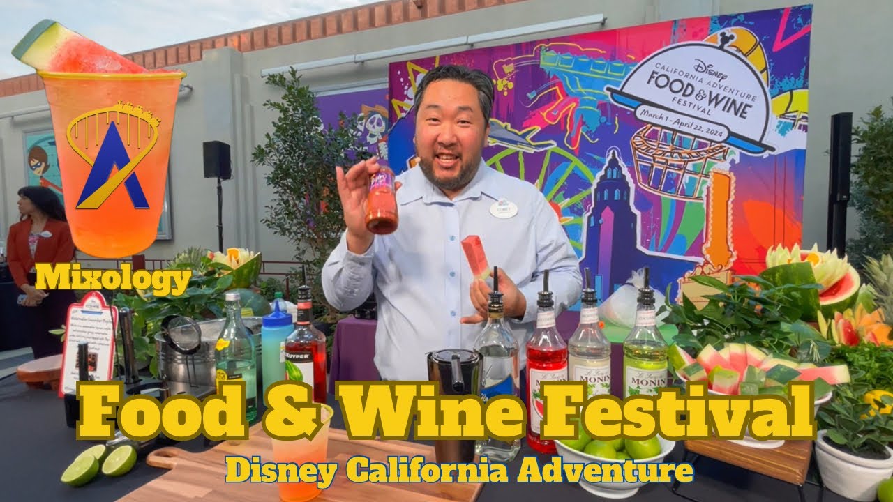 Making a Watermelon Cucumber Mojito at Disney California Adventure Food and Wine