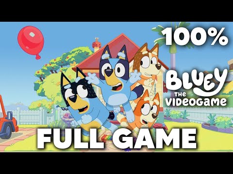 Bluey The Videogame 100% Gameplay Walkthrough (Full Game) All Stickers & Collectibles