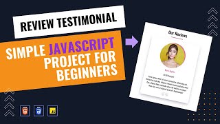 Create Review Design with Testimonial Slider using HTML, CSS & JavaScript | Step-by-Step Tutorial