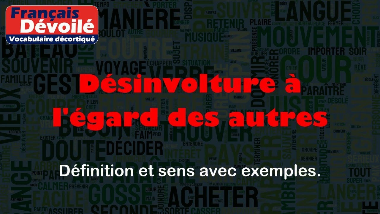 Désinvolture à l'égard des autres