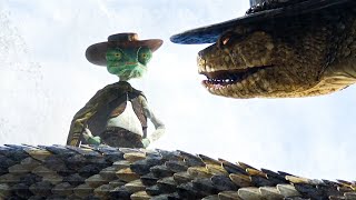 Rango Vs Jake The Rattlesnake Scene Rango 2011 Movie Clip