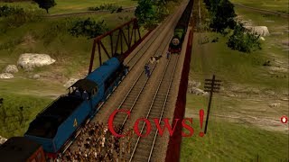 Rails Of The North Western Railway - Edward The Blue Engine - Cows