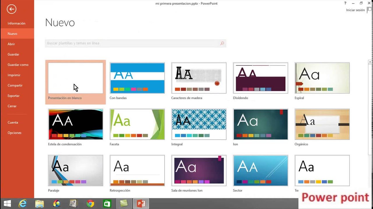 Power point 2013 - entorno y primeros pasos - YouTube