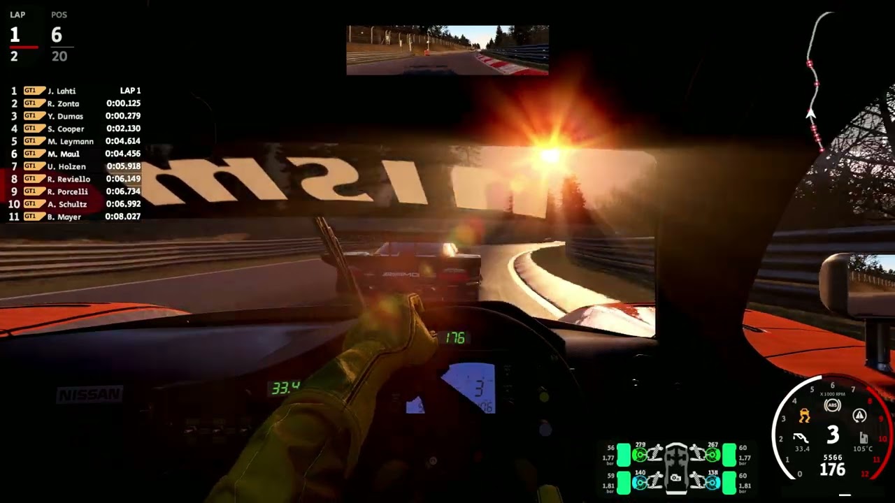 Automobilista 2 - Close racing at Nords - GT1 - First Lap