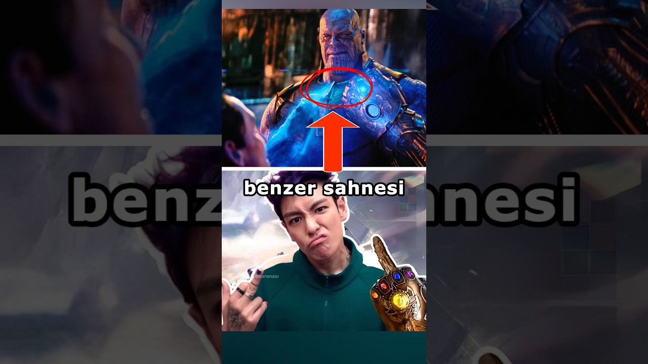 Marvel Thanos ve Squid Game Thanos'un Benzer Sahnesi